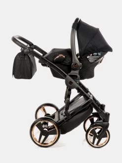 Junama Mirror Satin V2 02 Schwarz Rose Gold + Kite S-line 3in1 -Babyprodukte 2018 12 18 9999 28 1