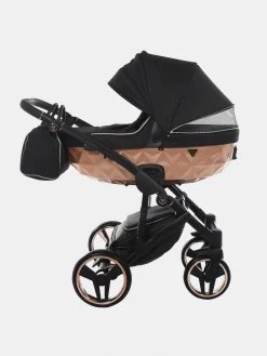 Junama Mirror Satin V2 02 Schwarz Rose Gold + Kite S-line 3in1 -Babyprodukte 2021 11 19 01682