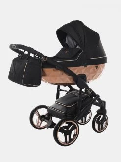 Junama Mirror Satin V2 02 Schwarz Rose Gold + Kite S-line 3in1