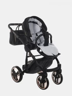 Junama Mirror Satin V2 02 Schwarz Rose Gold + Kite S-line 3in1 -Babyprodukte 2021 11 19 01761