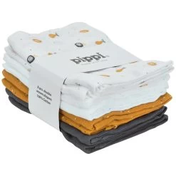 Pippi Stoffwindeln Maisgelb Obst 8er Pack