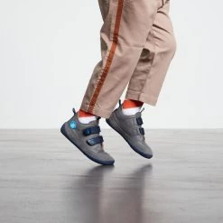 Affenzahn Kinderschuhe Bär Grau/blau Leder -Babyprodukte Affenzahn Bar grau dunkelblau 2 1280x1280