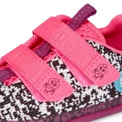 Affenzahn Flamingo Black/white/pink SNEAKER Knit Barfußschuhe -Babyprodukte Affenzahn Knit Flamingo Klett 10 1280x1280