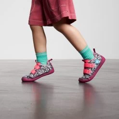 Affenzahn Flamingo Black/white/pink SNEAKER Knit Barfußschuhe -Babyprodukte Affenzahn Knit Flamingo Klett 2 1280x1280