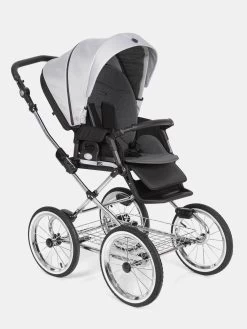 Roan Bass Next Classic Klassischer Kinderwagen Chrome Shade Inklusive Avionaut Pixel Pro – Set 3in1 -Babyprodukte Classico bass chrome shade kinderwagen klassisch retro buggy sportsitz