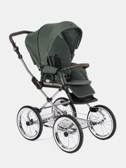 Roan Bass Next Classic Klassischer Kinderwagen Night Green Set 2in1 -Babyprodukte Classico bass kinderwagen klassisch retro night green 2