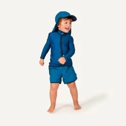 Finkid LAKKI Pepper Green/seaport Cap Mit Nackenschutz -Babyprodukte Finkid 1622002 Tragebeispiele 1 1280x1280