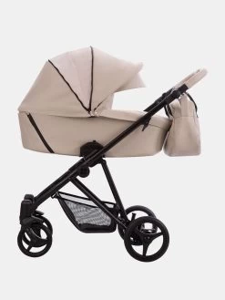 Bebetto Yoddi Pro Kombi-Kinderwagen Beige Leder – Set 2in1 -Babyprodukte Kinderwagen Bebetto Yoddi Pro 01 Beige 04