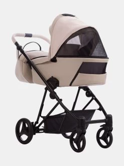 Bebetto Yoddi Pro Kombi-Kinderwagen Beige Leder – Set 2in1 -Babyprodukte Kinderwagen Bebetto Yoddi Pro 01 Beige 07