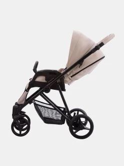 Bebetto Yoddi Pro Kombi-Kinderwagen Beige Leder – Set 2in1 -Babyprodukte Kinderwagen Bebetto Yoddi Pro 01 Beige 11