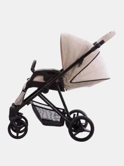 Bebetto Yoddi Pro Kombi-Kinderwagen Beige Leder – Set 2in1 -Babyprodukte Kinderwagen Bebetto Yoddi Pro 01 Beige 13