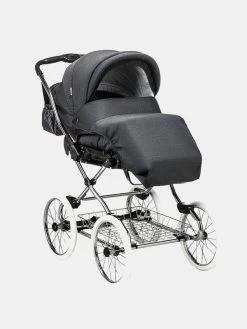 Roan Marita Klassischer Kinderwagen Anthrazit Pearl Inklusive Babyschale – Set 3in1 -Babyprodukte Kinderwagen Roan Marita Klassischer Kinderwagen Anthrazit Pear 4