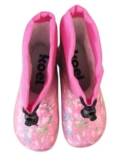 Koel TOGGLE Gummistiefel Flowers Fuchsia Barfuß Regenstiefel Leicht Gefüttert -Babyprodukte Koel 154 6 1280x1280