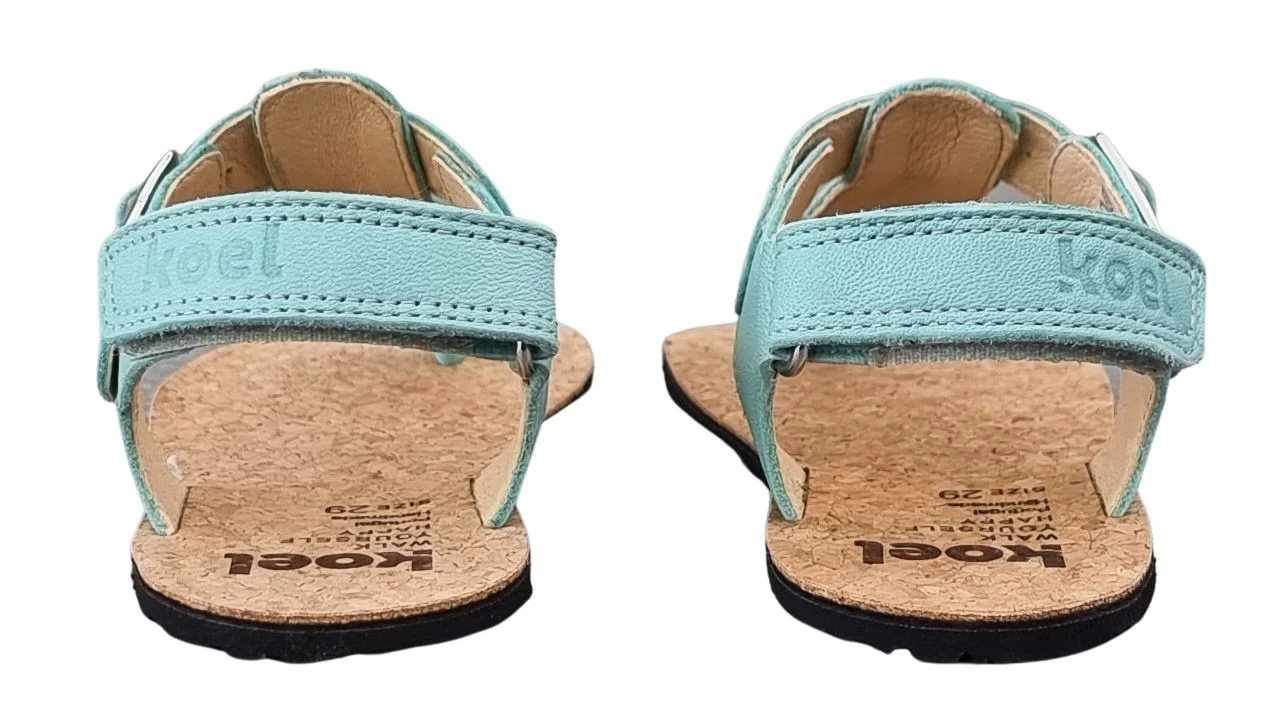 Koel ABRIANA Barfuß Sandalen Aqua Türkis Mit Zehensteg 4 Koel ABRIANA Barfuß Sandalen Aqua Türkis Mit Zehensteg – Bild 4