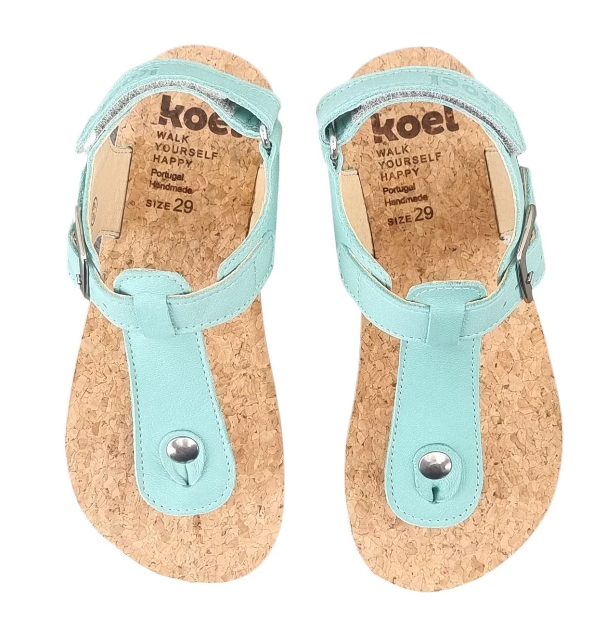 Koel ABRIANA Barfuß Sandalen Aqua Türkis Mit Zehensteg 2 Koel ABRIANA Barfuß Sandalen Aqua Türkis Mit Zehensteg – Bild 2