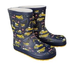 Koel Gummistiefel Traktor + Bagger Wellies Barfuß Regenstiefel Blau