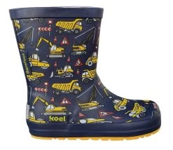 Koel Gummistiefel Traktor + Bagger Wellies Barfuß Regenstiefel Blau -Babyprodukte Koel 6874 1280x1280