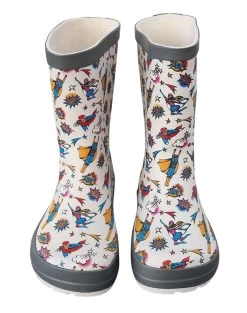 Koel Gummistiefel Super Heroes Wellies Barfuß Regenstiefel Creme/bunt -Babyprodukte Koel 732 5 1280x1280