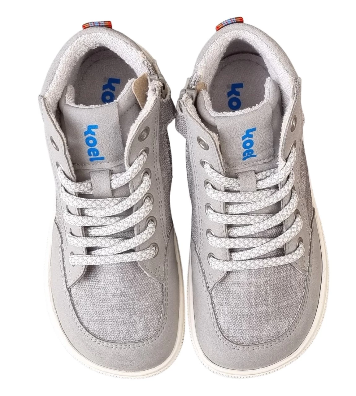 Koel Canvas Boots Hellgrau Barfußschuhe Knöchelhoch DOUGLY 2 Koel Canvas Boots Hellgrau Barfußschuhe Knöchelhoch DOUGLY – Bild 2