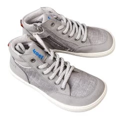 Koel Canvas Boots Hellgrau Barfußschuhe Knöchelhoch DOUGLY
