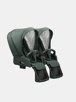 Jedo – Duo Geschwisterwagen – Farbe D52 – Nacht Grün Mit Schwarzem Schiebegriff -Babyprodukte Kombikinderwagen Jedo Duo 2023 D52 04