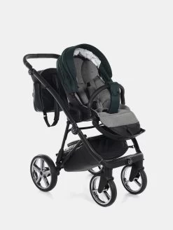 Junama Air Kombi Kinderwagen – Set 3in1 Inkl. Junama Babyschale Und XXL Zubehörpaket– Grün -Babyprodukte Kombikinderwagen Junama Air 04 13