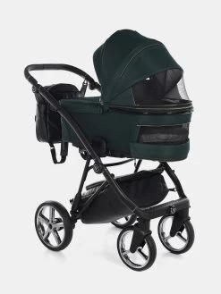 Junama Air Kombi Kinderwagen – Set 3in1 Inkl. Junama Babyschale Und XXL Zubehörpaket– Grün -Babyprodukte Kombikinderwagen Junama Air 04 15