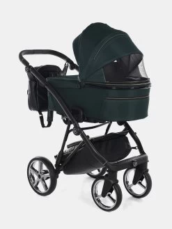 Junama Air Kombi Kinderwagen – Set 3in1 Inkl. Junama Babyschale Und XXL Zubehörpaket– Grün -Babyprodukte Kombikinderwagen Junama Air 04 16