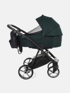 Junama Air Kombi Kinderwagen – Set 3in1 Inkl. Junama Babyschale Und XXL Zubehörpaket– Grün -Babyprodukte Kombikinderwagen Junama Air 04 19