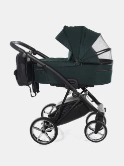 Junama Air Kombi Kinderwagen – Set 3in1 Inkl. Junama Babyschale Und XXL Zubehörpaket– Grün -Babyprodukte Kombikinderwagen Junama Air 04 22