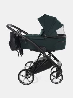 Junama Air Kombi Kinderwagen – Set 3in1 Inkl. Junama Babyschale Und XXL Zubehörpaket– Grün -Babyprodukte Kombikinderwagen Junama Air 04 23