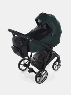 Junama Air Kombi Kinderwagen – Set 3in1 Inkl. Junama Babyschale Und XXL Zubehörpaket– Grün -Babyprodukte Kombikinderwagen Junama Air 04 26