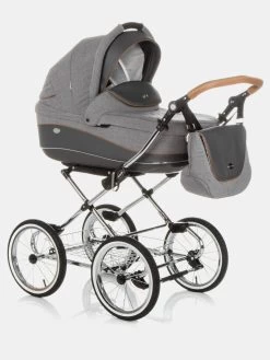 Roan Emma Klassischer Kinderwagen Anthrazitgrau Set 2in1 -Babyprodukte Kombikinderwagen Klassischer Kinderwagen Roan Emma E 56 10