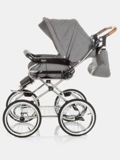 Roan Emma Klassischer Kinderwagen Anthrazitgrau Set 2in1 -Babyprodukte Kombikinderwagen Klassischer Kinderwagen Roan Emma E 56 16