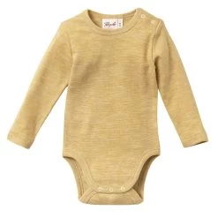 People Wear Organic Body Langarm Baumwolle-Wolle-Seide Langarmbody