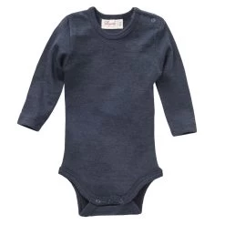 People Wear Organic Baby Langarmbody Wolle-Seide Body