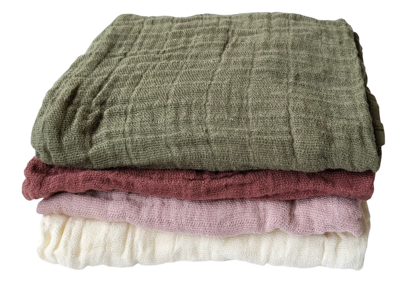 Pippi Babywear Mulltücher Beige Rose + Moos 4er Pack Organic 2 Pippi Babywear Mulltücher Beige Rose + Moos 4er Pack Organic – Bild 2