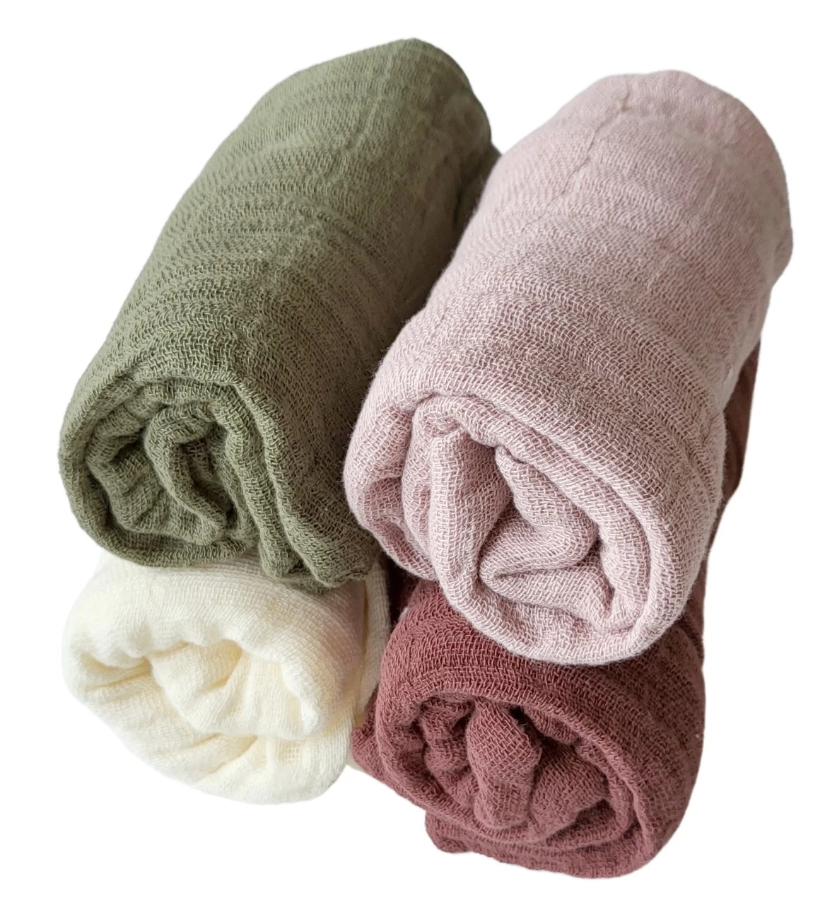 Pippi Babywear Mulltücher Beige Rose + Moos 4er Pack Organic 1 Pippi Babywear Mulltücher Beige Rose + Moos 4er Pack Organic