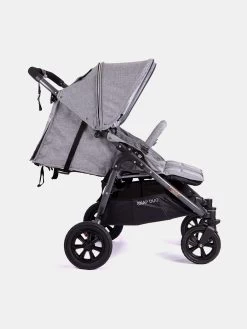 Valco Baby Snap Duo Sport Geschwisterwagen Mit Luftbereifung Grey Marle -Babyprodukte Zwillingskinderwagen Valco Snap duo Sport Grey Marble 03