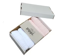 Pippi Mulltücher 4er Pack Hellrosa/weiß Organic Baumwolle 5 Pippi Mulltücher 4er Pack Hellrosa/weiß Organic Baumwolle -Babyprodukte babywindeln rosa weiss 1280x1280