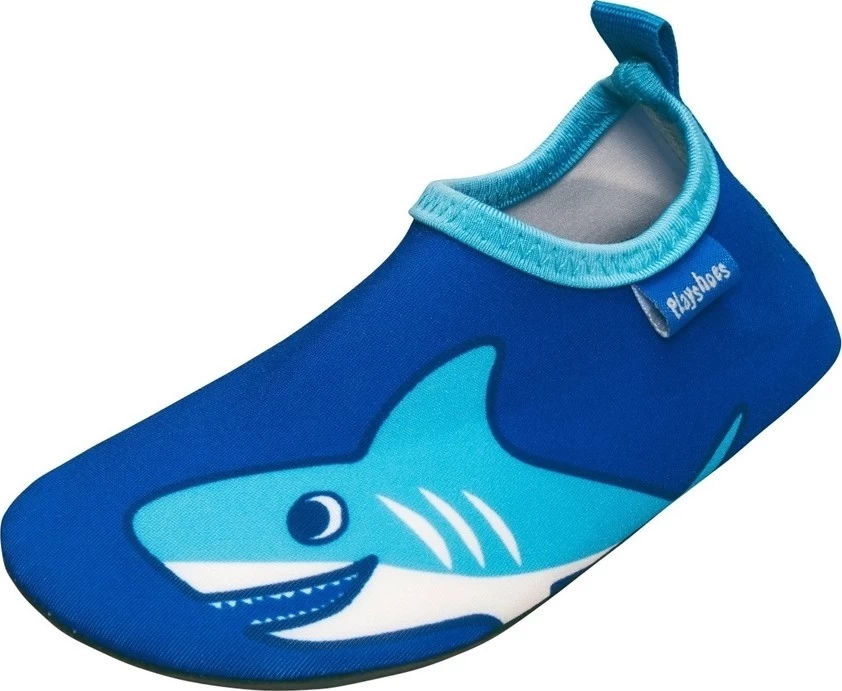 Playshoes Kinder Badeschuhe Barfuß-Schuhe Hai Blau