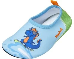 Playshoes Kinder Strandschuhe Dino Hellblau Badechuhe