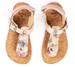 Koel ABRIANA Zehensteg Sandalen Nude Flowers Barfußsandalen -Babyprodukte koel abriana nude flowers 1280x1280