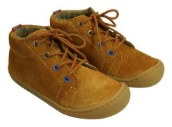 Koel BIO Kinder Schnürschuhe BEN Camel Mit Fleecefutter