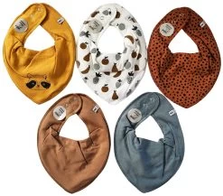 Pippi Dreieckstücher 5er Pack Obst + Dots