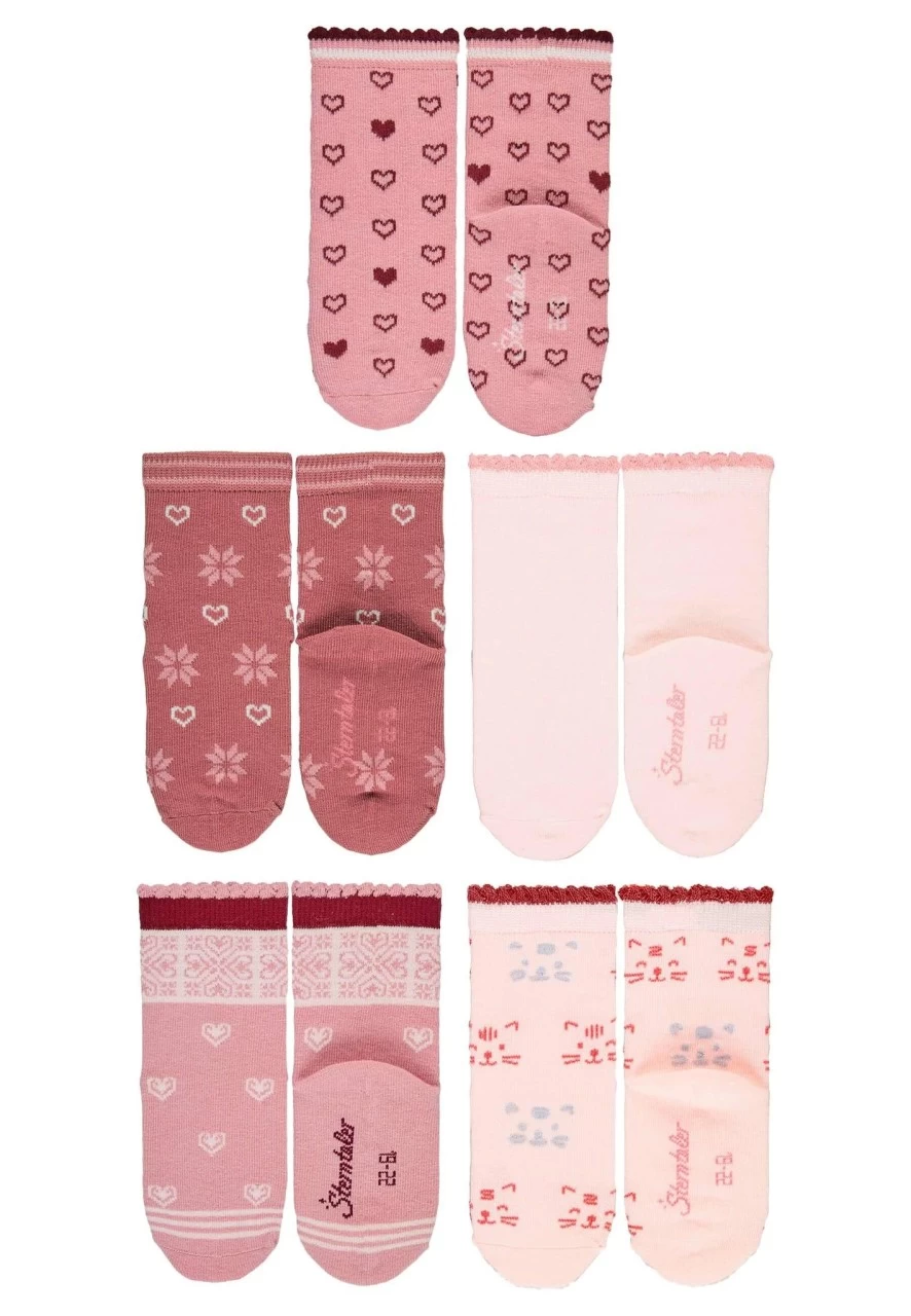 Sterntaler Socken Rosa Herzchen 5 Paar Socken In Geschenkbox 2 Sterntaler Socken Rosa Herzchen 5 Paar Socken In Geschenkbox – Bild 2