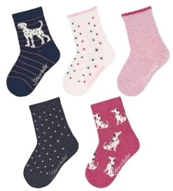 Sterntaler Söckchen Hunde + Pünktchen 5 Paar Socken In Geschenkbox